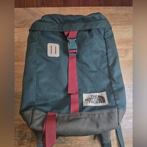 The North Face Men's Daypack  - Dark Green and red